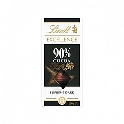 Lindt  瑞士90%黑可可巧克力100g