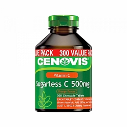 Cenovis 低糖配方维生素C含片 VC咀嚼片 500mg 300粒