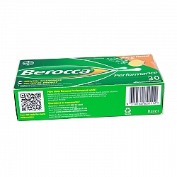 Berocca Performance 香橙味复合维生素+钙镁锌泡腾片 30片