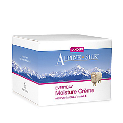 AlpineSilk 日常保湿霜 富含纯羊毛脂，维生素E,每日保湿面部肌肤 100g