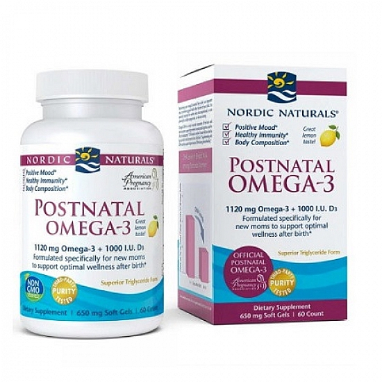 Nordic Natural 挪威小鱼孕妇专用产后DHA鱼油软胶囊 哺乳期专用 60粒 Nordic Natural 挪威小鱼孕妇专用产后DHA鱼油软胶囊 哺乳期专用 60粒