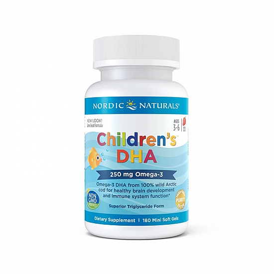 Nordic Naturals 挪威小鱼 小金豆儿童DHA鳕鱼鱼油软胶囊 180粒 Nordic Naturals 挪威小鱼 小金豆儿童DHA鳕鱼鱼油软胶囊 180粒