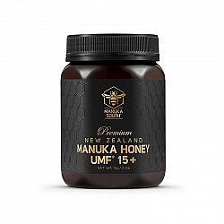 (1瓶包邮) Manuka South® 麦卢卡蜂蜜 黑色礼盒装 UMF 15+ 1kg (boxed)