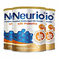 Neurio纽瑞优 中老年人高钙益生菌奶粉 300g*3罐
