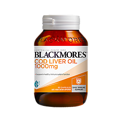 Blackmores 澳佳宝 1000mg 鳕鱼肝油胶囊 80粒