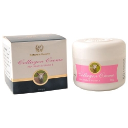 Nature's Beauty 自然美  胶原蛋白 绵羊油面霜 Collagen Creme with lanolin & vitamine E Pink 100g