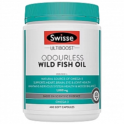 (新西兰厂方直邮) Swisse 无腥味深海鱼油1000mg含量 400粒 (任意三件包邮)