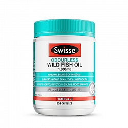 (新西兰厂方直邮) Swisse 深海鱼油软胶囊1000mg 500粒 (任意三件包邮)