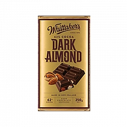 Whittakers 惠特克 黑巧杏仁巧克力 62%可可含量 250g