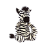 Jellycat Bashful Zebra 害羞的斑马毛绒玩具  Medium中号  BAS3ZEBN 高31cm x 宽12cm