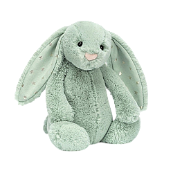 Jellycat Bashful Sparklet Bunny 害羞的绿色星星邦尼兔毛绒玩具 BAS3SPK 高31cm x 宽12cm