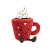 Jellycat Amuseable Hot Chocolate 趣味热巧克力柔软玩偶毛绒玩具 A4HOTC 高19cm X 宽9cm