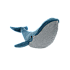 Jellycat 了不起的吉尔伯特蓝鲸毛绒玩具 GIL1GBW 高17cm x 宽55cm