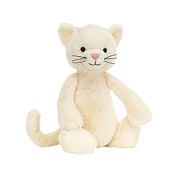 Jellycat Bashful Cream Kitten 害羞小猫毛绒玩偶 Medium中号 BAS3KIT 高31cm x 宽12cm