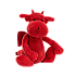 Jellycat 害羞的红龙中号毛绒玩具 BAS3RDR Medium中号 高31cm x宽12cm