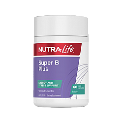 Nutralife 纽乐 超级维生素B群 缓解压力 胶囊plus 60粒 日服型