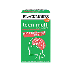 Blackmores 澳佳宝 青少年大脑发育营养胶囊 女孩发育 60粒