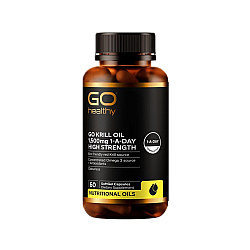 Go Healthy 高之源 磷虾油胶囊 1500mg OMEGA3+虾青素 60粒