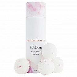 Linden Leaves Pink Petal Bath Bombs - 4 x 35g