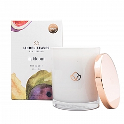 Linden Leaves Amber Fig Soy Wax Candle 300g Linden Leaves Amber Fig Soy Wax Candle 300g