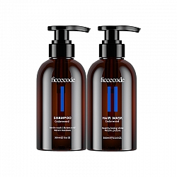 Ficcecode菲诗蔻雪松洗发水300ml+发膜300ml【送雪松洗护80m*2+精油2ml*2】【国内包邮】