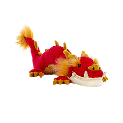 Jellycat  Celebration Dragon 庆典龙毛绒玩具 CEL2D 宽42cmx高11cm