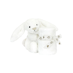 Jellycat Bashful Luxe Bunny Luna Soother 致臻害羞露娜邦尼兔安抚巾 SO4LUN  高34cm x 宽34cm