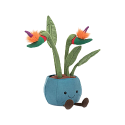 Jellycat Amuseable Bird of Paradise 趣味天堂鸟盆栽花 毛绒玩具 A2BOP 高38cm x 宽17cm