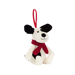Jellycat Bashful Puppy Decoration 害羞小狗圣诞挂饰 BASS6BPD  高13cm
