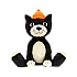 Jellycat 25周年吉利猫中号毛绒玩具 JELC3M 坐高32cm