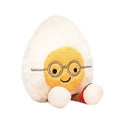 Jellycat 极客水煮蛋柔软毛绒玩具 A6BEG 高14cm