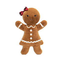 Jellycat]Jolly Gingerbread Ruby Original  开心姜饼露比毛绒玩具 JGB3R  高18cm