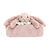 Jellycat Bashful Luxe Bunny Rosa Blankie 致臻害羞罗莎邦尼兔毛毯 BLNK4ROS   高56cm x 宽70cm