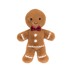 Jellycat Jolly Gingerbread Fred Original  开心姜饼弗雷德毛绒玩具 JGB3FT  高19cm