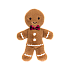 Jellycat Jolly Gingerbread Fred Original  开心姜饼弗雷德毛绒玩具 JGB3FT  高19cm