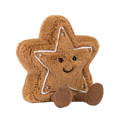 Jellycat Amuseable Star Cooki 趣味星星饼干毛绒玩具 A6GSC 高13cm x 宽10cm