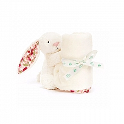 Jellycat Blossom Cream Bunny Berry  Soother 花布樱花 白色邦尼兔 安抚巾 STH4MS  长34cm x 宽34xm