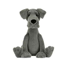 Jellycat Zeus Great Dane 宙斯大丹犬可爱安抚毛绒玩具 ZEU3GD 高27cm x 宽15cm