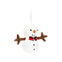 Jellycat Festive Folly Snowman 圣诞节新品欢乐节庆雪人玩偶挂件 FFH6SN 高9cm x 宽6cm