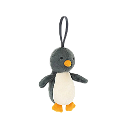 Jellycat Festive Folly Penguin 新品欢乐节庆企鹅柔软毛绒玩具 FFH6PEN 高10cm x 宽4cm