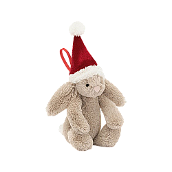 Jellycat Bashful Christmas Bunny Decoration-NC 害羞的圣诞兔子挂件礼物公仔毛绒玩具 BAS6CBORN 高13cm