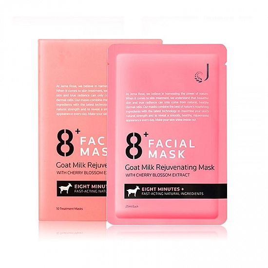 赠品 Jema Rose 8分钟 山羊奶面膜 10片*25ml 赠品 Jema Rose 8分钟 山羊奶面膜 10片*25ml