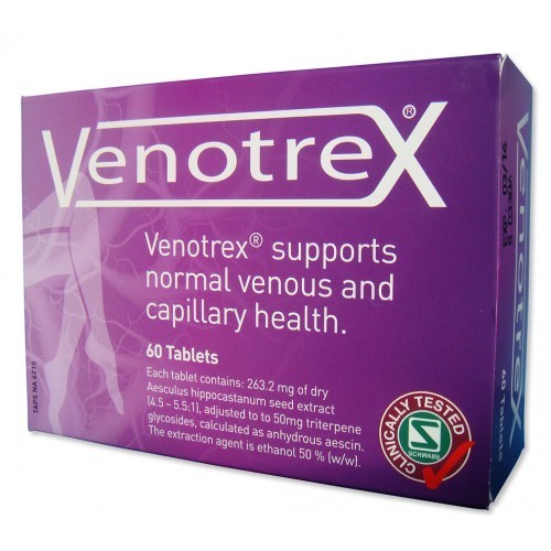 Venotrex 静脉曲张灵片缓解浮肿 伸张血管 60粒