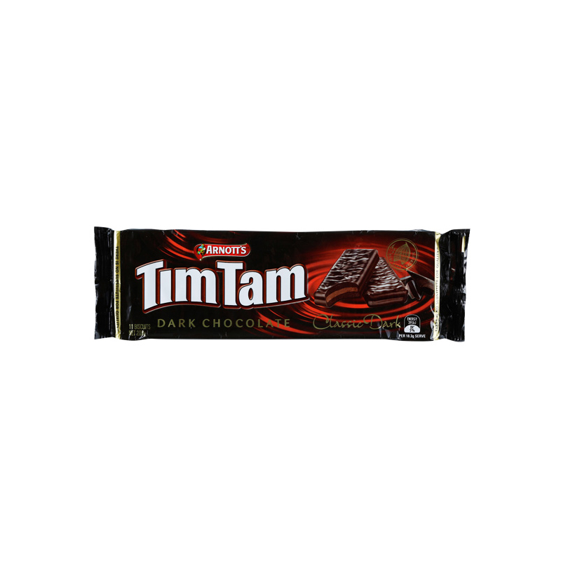 Arnotts TimTam 澳洲经典威化巧克力饼干 纯黑巧克力味 200克