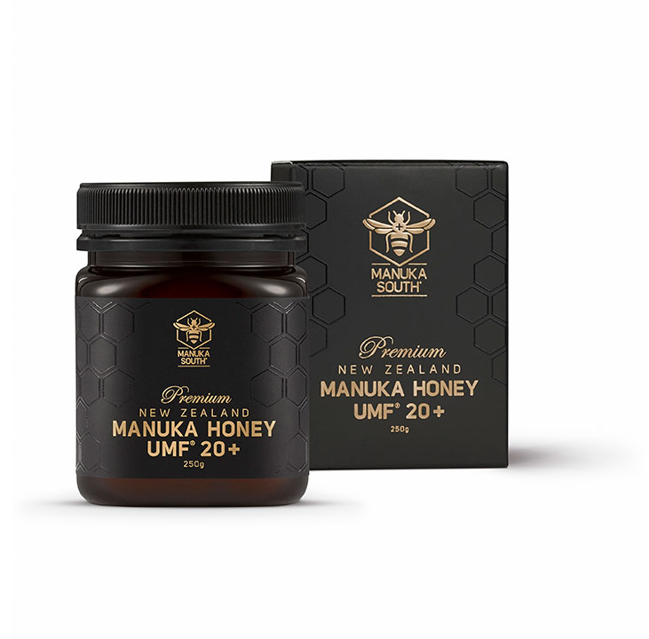 (一瓶包邮) Manuka South® 麦卢卡蜂蜜 黑色礼盒装 UMF 20+ 250gm (boxed)