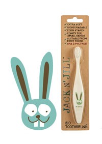 Jack n' Jill玉米淀粉天然宝宝儿童牙刷 有机牙刷-兔子图案