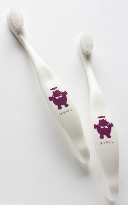 Jack N' Jill 玉米淀粉天然宝宝儿童牙刷 有机牙刷-河马图案