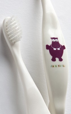 Jack N' Jill 玉米淀粉天然宝宝儿童牙刷 有机牙刷-河马图案