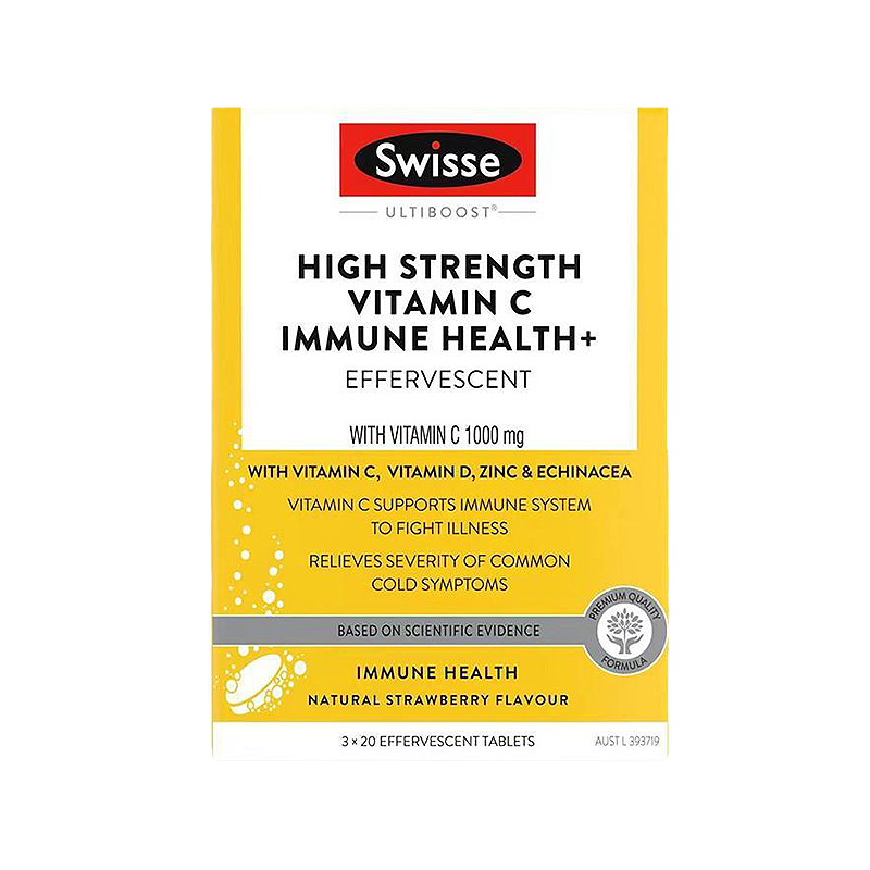 Swisse 高含量维生素C泡腾片 1000mg 60片
