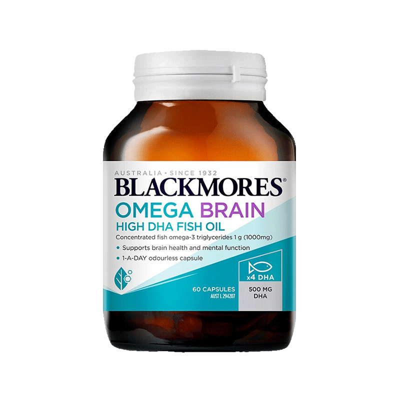 Blackmores 澳佳宝 高浓度DHA鱼油胶囊 60粒 健脑鱼油